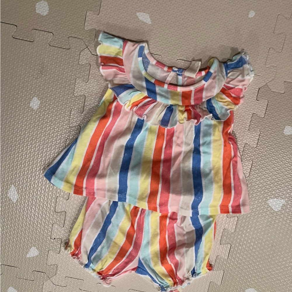 Tucker + Tate Colorful Striped Baby Outfit